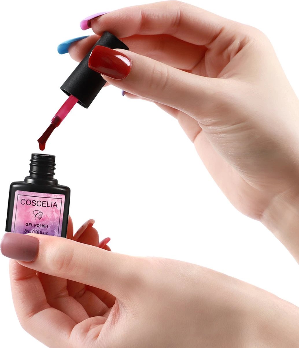 Gellak Starterspakket - 40 Kleuren - Basecoat - Topcoat - Gellak - Gellakset - Nagelset - Gelnagels - Nagellak - Gelnagel Kit - UV Lamp 36W - LED - Manicure Set - 40 Kleuren Gel Polish - Nail Art - Nagellamp - Nageldroger 10 Gellak Starterspakket - 40 Kleuren - Basecoat - Topcoat - Gellak - Gellakset - Nagelset - Gelnagels - Nagellak - Gelnagel Kit - UV Lamp 36W - LED - Manicure Set - 40 Kleuren Gel Polish - Nail Art - Nagellamp - Nageldroger - Afbeelding 8