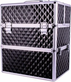 SUNONE Make Up Koffer Patroon Zwart XL -Mode-Cosmetica Winkel 1034x1200 2