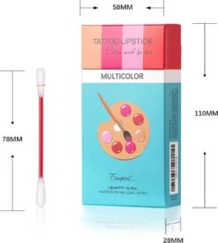Bellive Tattoo Lipstick Red - Lipstick Dames - Tiktok - Lippenstift Wattenstaafje 20 Stuks - Lipstick Set - Waterproof Lipstick - Lippenstift Langhoudend - Long Lasting Lip Gloss - Multicolor -Mode-Cosmetica Winkel 1078x1200