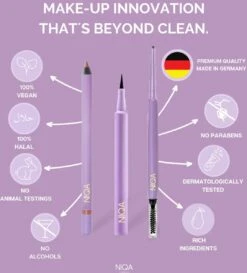 NIQA - Liquid Eyeliner Nightfall - Cat Eye Look - Vegan & Halal -Mode-Cosmetica Winkel 1084x1200