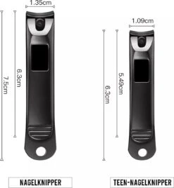 Nagelknipper Set Van 2 Voor Vingernagels En Teennagels Teennagelknipper - RVS -Mode-Cosmetica Winkel 1104x1200