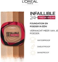 L’Oréal Paris Infaillible 24h Fresh Wear Powder Foundation - 20 Ivory -Mode-Cosmetica Winkel 1117x1200 1