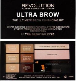 Makeup Revolution Ultra Brow The Ultimate Brow Enhancing Kit - Fair To Medium -Mode-Cosmetica Winkel 1119x1200 5