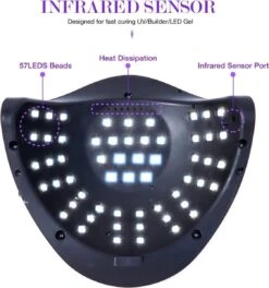 Professionele 180W LED Nageldroger Lamp - Gel Nagel Droger - 180W De Sterkste Nagellamp Op De Markt - Geschikt Voor Elke Nagel, Sneller Droger Voor Gel Polish Nail Apparatuur Automatische Sensor Nail Art Gereedschap Voor Vingernagel En Teennagel -Mode-Cosmetica Winkel 1122x1200 2