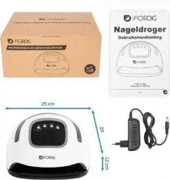 ForDig 220W Professionele Nageldroger Voor Gel Nagels - Nagellak Droger Met UV LED Lamp En Timer Voor Gelnagels - Nageldrogerlamp Met 57 LED Lampjes Voor Nagel Gellak - Geschikt Voor Manicure En Pedicure - Nagellakdroger Hard Gelpolish Builder -Mode-Cosmetica Winkel 1135x1200 7