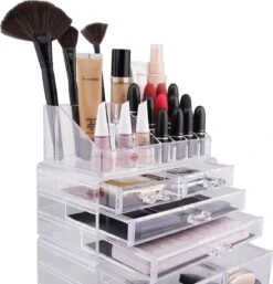Beauty Attraction Make Up Organizer – Opbergdoos – Nagellak – Organizer 22 X 2,12 X 5,8 CM – 24 X 15 X 11 CM – Transparant 15 Beauty Attraction Make Up Organizer – Opbergdoos – Nagellak – Organizer 22 X 2,12 X 5,8 CM – 24 X 15 X 11 CM – Transparant -Mode-Cosmetica Winkel 1155x1200