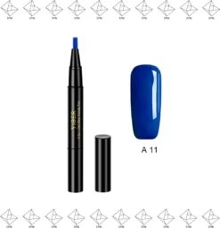 Merkloos EPIN | Nagellak Pen | Gel Nagellak | Makkelijk Mooie Nagels | BLAUW