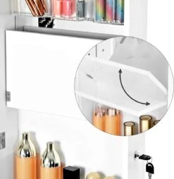 Nancy's Make-up Organizer – Sieraden & Spiegelkast – Spiegelkast, Deur & Wandhouder Met Binnenspiegel – Make-up Opbergen 16 Nancy's Make-up Organizer – Sieraden & Spiegelkast – Spiegelkast, Deur & Wandhouder Met Binnenspiegel – Make-up Opbergen -Mode-Cosmetica Winkel 1169x1200 5