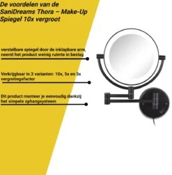 SaniDreams Thora - Make-up Spiegel-rond-zwart-10x Vergroot 15 SaniDreams Thora - Make-up Spiegel-rond-zwart-10x Vergroot -Mode-Cosmetica Winkel 1183x1200 12