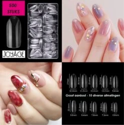 Joyage Nagel Tips Transparant Oval - 500 Stuks - Nagel Tips Transparant – Nageltips Voor Gelnagels – Nagel Tips Acryl – Transparante Nageltips – Transparante Nagels – Fake Nails Clear - Kunstnagels - Nepnagels -Mode-Cosmetica Winkel 1197x1200 14
