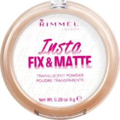 Rimmel London Insta Fix & Matte Make-uppoeder - 01 Clear -Mode-Cosmetica Winkel 1198x1200 4