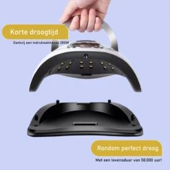 280 Watt UV LED Lamp Nagels - 66 Leds - SUN X10 MAX - Nagel UV Lamp - Gellak Lamp - Nagellamp - Nagellamp Led - Nagellamp Voor Gel Nagellak - Nagellamp Led Uv - Nagellamp Uv - Nagellamp Gelnagels - Gellak - Nageldroger -Mode-Cosmetica Winkel 1199x1200 6