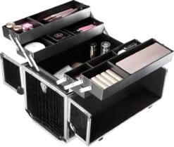 A.T. Shop Cosmeticakoffer, Make-up Koffer, Beauty Case, Bewaren Van Make-up, Nagellak. Zwart 13 A.T. Shop Cosmeticakoffer, Make-up Koffer, Beauty Case, Bewaren Van Make-up, Nagellak. Zwart -Mode-Cosmetica Winkel 1200x1016 1
