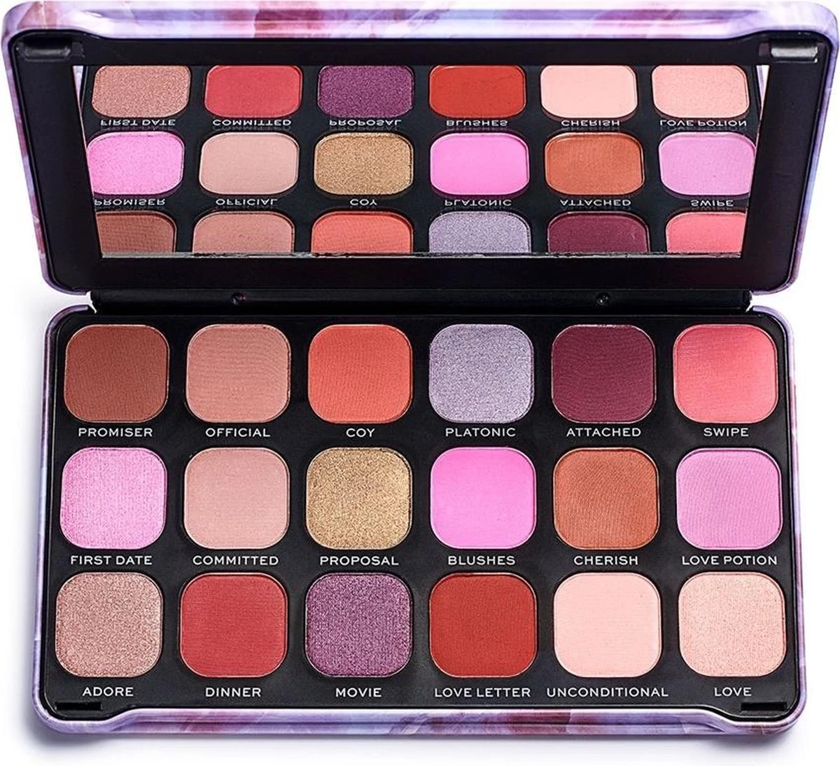 Makeup Revolution Forever Flawless Oogschaduw Palette - Unconditional Love 3 Makeup Revolution Forever Flawless Oogschaduw Palette - Unconditional Love
