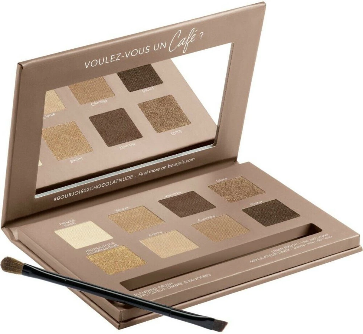 Bourjois Beau Regard Oogschaduw Palette - 02 Rue Du Café 3 Bourjois Beau Regard Oogschaduw Palette - 02 Rue Du Café