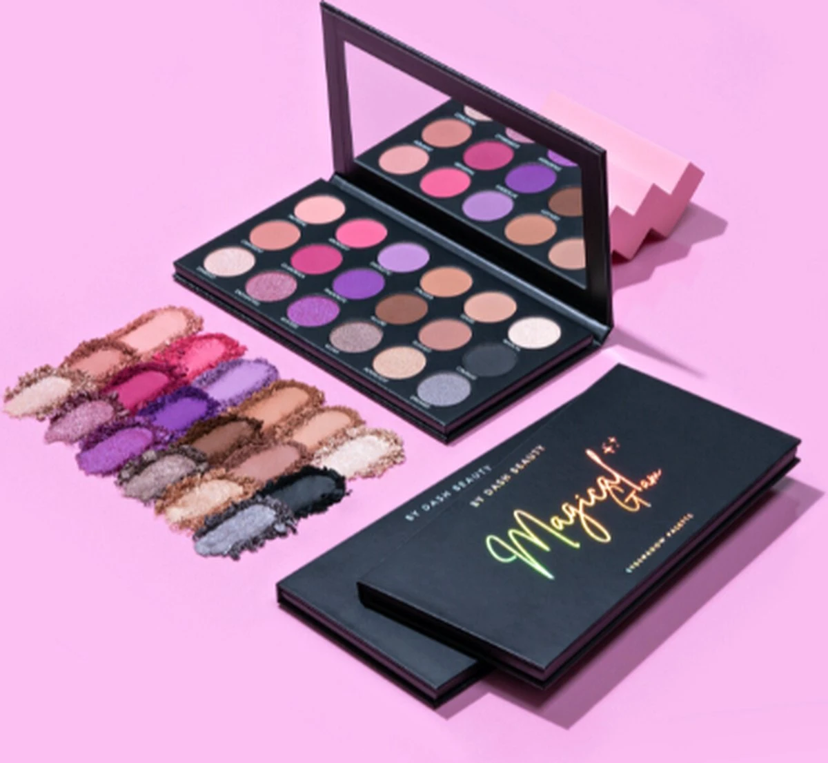 By Dash Beauty - Magical Glam Oogschaduw Palette - 18 Pan Oogschaduw Palette - 11 Matte Kleuren 7 Shimmer - Veganistisch En Dierproefvrij 5 By Dash Beauty - Magical Glam Oogschaduw Palette - 18 Pan Oogschaduw Palette - 11 Matte Kleuren 7 Shimmer - Veganistisch En Dierproefvrij - Afbeelding 3