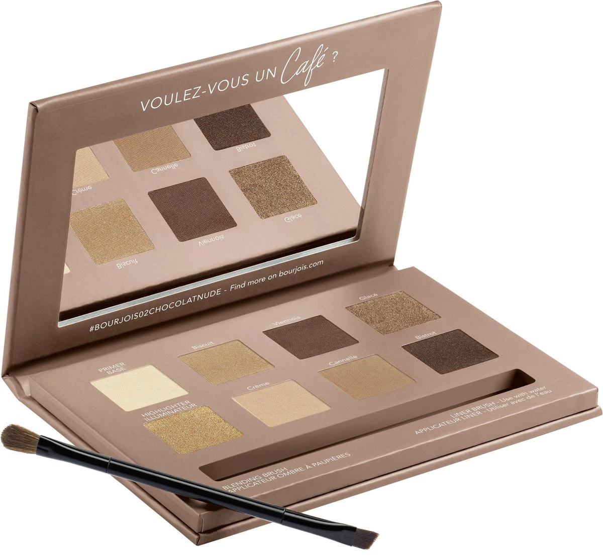 Bourjois Beau Regard Oogschaduw Palette - 02 Rue Du Café 12 Bourjois Beau Regard Oogschaduw Palette - 02 Rue Du Café - Afbeelding 10