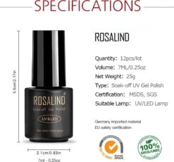 Merkloos Gel Polish Set 14P - Voor Manicure - 12 Stuks - Uv Kleuren, Kleurcode 12-11 - Gel Nagellak Semi Permanente Hybrid - Nail Art Gel Lak Set & Kits RATC12-11 -Mode-Cosmetica Winkel 1200x1118 2