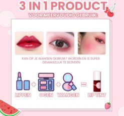 04 Kers - Lip Tint - Lip Stain - Lip Tattoo - Lip Tint Korean - Lip And Cheek Tint - Waterproof Lipstick - Waterproof Lip Tint - Watervaste Lip Tint Lippenstift -Mode-Cosmetica Winkel 1200x1125 4
