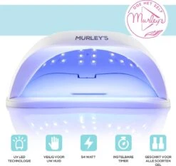 Murley’s Pro Dual Nagellamp Gellak Nageldroger - UV LED Nagel Lamp - 54 Watt - 36 LED’s -Mode-Cosmetica Winkel 1200x1134 3