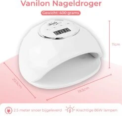 Vanilon UV Lamp Gelnagels - Gellak Nagel Droger - 86W LED - 2,5 Meter Snoer -Mode-Cosmetica Winkel 1200x1138 3
