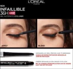 L’Oréal Paris Infallible Gel Automatic Eyeliner - 001 Intense Black -Mode-Cosmetica Winkel 1200x1139 2