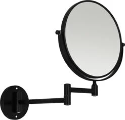 LYVION Make-up Spiegel - Scheerspiegel - Vergrootspiegel - 2 Spiegels - Voor Aan De Wand - Uitklapbaar - Verstelbaar - Cosmeticaspiegel - Dubbelzijdig - RVS - Zwart -Mode-Cosmetica Winkel 1200x1151 2