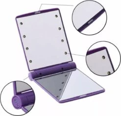 Compacte Make-up Spiegel- LED Mirror- Inklapbaar Met Verlichting- Draagbare Mini Make-up Spiegel -Mode-Cosmetica Winkel 1200x1151 3