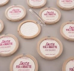 Rimmel London Insta Fix & Matte Make-uppoeder - 01 Clear -Mode-Cosmetica Winkel 1200x1152