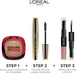 L’Oréal Paris Infaillible 24h Fresh Wear Powder Foundation - 20 Ivory -Mode-Cosmetica Winkel 1200x1156