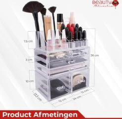 Beauty Attraction Make Up Organizer – Opbergdoos – Nagellak – Organizer 22 X 2,12 X 5,8 CM – 24 X 15 X 11 CM – Transparant 18 Beauty Attraction Make Up Organizer – Opbergdoos – Nagellak – Organizer 22 X 2,12 X 5,8 CM – 24 X 15 X 11 CM – Transparant -Mode-Cosmetica Winkel 1200x1169 4