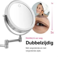 MH Products - Make Up Spiegel - Rond - Wanspiegel - Spiegellamp - 5x Vergroting - 17,5 Cm CM 12 MH Products - Make Up Spiegel - Rond - Wanspiegel - Spiegellamp - 5x Vergroting - 17,5 Cm CM -Mode-Cosmetica Winkel 1200x1171 1