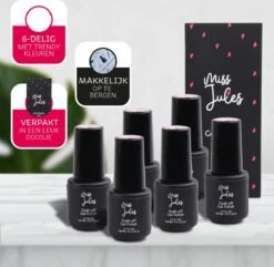 Miss Jules - 6-Delige Gellak Starterspakket - Nagellak - Kleur Rood, Wit, Creme & Glitter - Glanzend & Dekkend Resultaat -Mode-Cosmetica Winkel 1200x1172 4