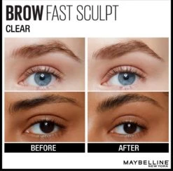 Maybelline Brow Fast Sculpt - 10 Clear - Wenkbrauwgel 15 Maybelline Brow Fast Sculpt - 10 Clear - Wenkbrauwgel -Mode-Cosmetica Winkel 1200x1185 3