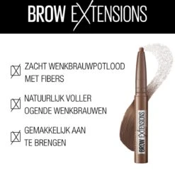 Maybelline Brow Extensions - 02 Soft Brown - Bruin Wenkbrauwpotlood - 10,5 Gr. -Mode-Cosmetica Winkel 1200x1188 6