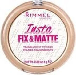 Rimmel London Insta Fix & Matte Make-uppoeder - 01 Clear -Mode-Cosmetica Winkel 1200x1191