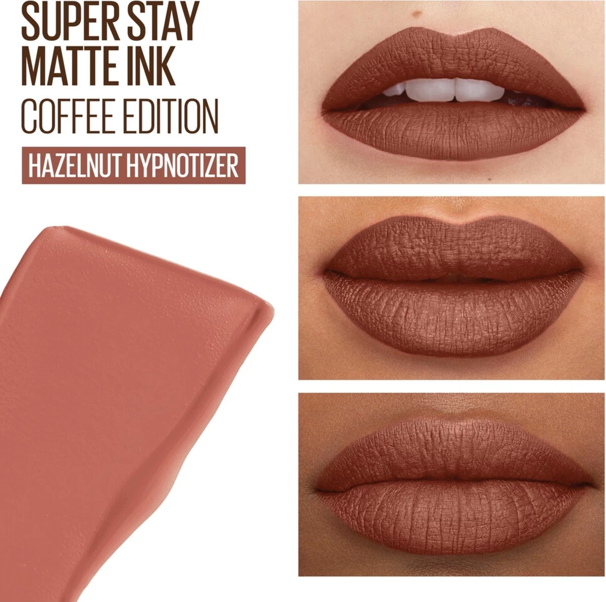 Maybelline SuperStay Matte Ink Lipstick - 260 Hazelnut Hypnotizer - Nude Lippenstift - 5 Ml 5 Maybelline SuperStay Matte Ink Lipstick - 260 Hazelnut Hypnotizer - Nude Lippenstift - 5 Ml - Afbeelding 3