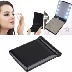 Compacte Make-up Spiegel- LED Mirror- Inklapbaar Met Verlichting- Draagbare Mini Make-up Spiegel -Mode-Cosmetica Winkel 1200x1193 5