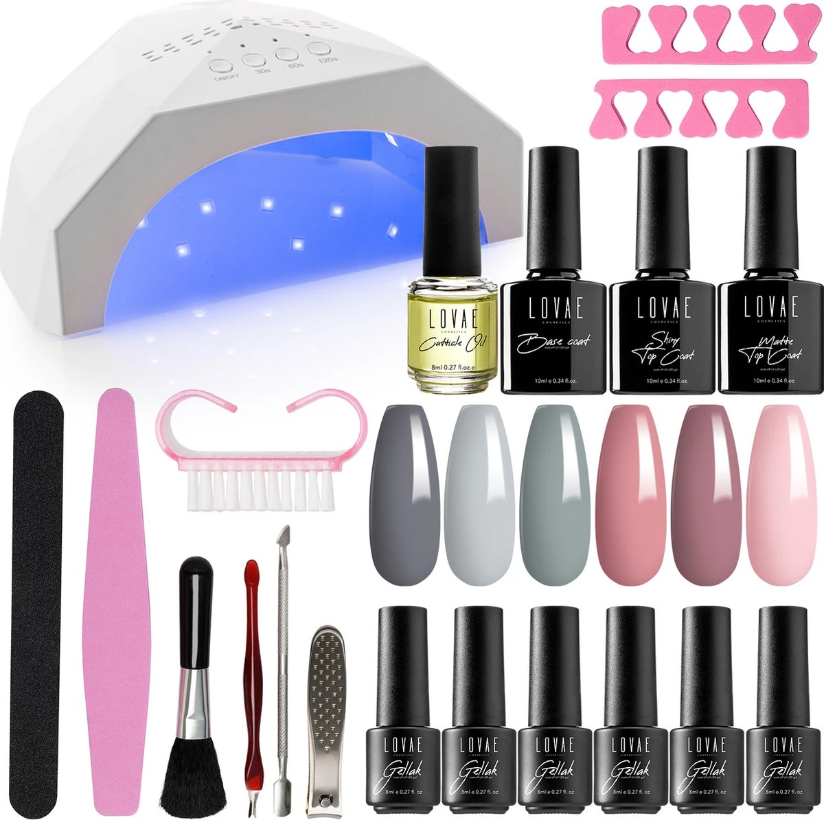 Gellak Starterspakket - Gellak - Gel Nagellak - Gellak Set - 6x8ML Kleuren - Nude Edition - Gellac - Nude Kleuren 3 Gellak Starterspakket - Gellak - Gel Nagellak - Gellak Set - 6x8ML Kleuren - Nude Edition - Gellac - Nude Kleuren