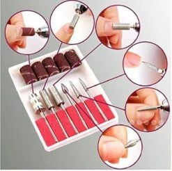 Merkloos Elektrische Nagelvijl Manicure Pedicure Tool Machine 6 Bits, Professionele Nagelfrees Machine Set; Mercedes2000 - Multistrobe -Mode-Cosmetica Winkel 1200x1195 27