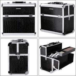 A.T. Shop Cosmeticakoffer, Make-up Koffer, Beauty Case, Bewaren Van Make-up, Nagellak. Zwart 14 A.T. Shop Cosmeticakoffer, Make-up Koffer, Beauty Case, Bewaren Van Make-up, Nagellak. Zwart -Mode-Cosmetica Winkel 1200x1198 52