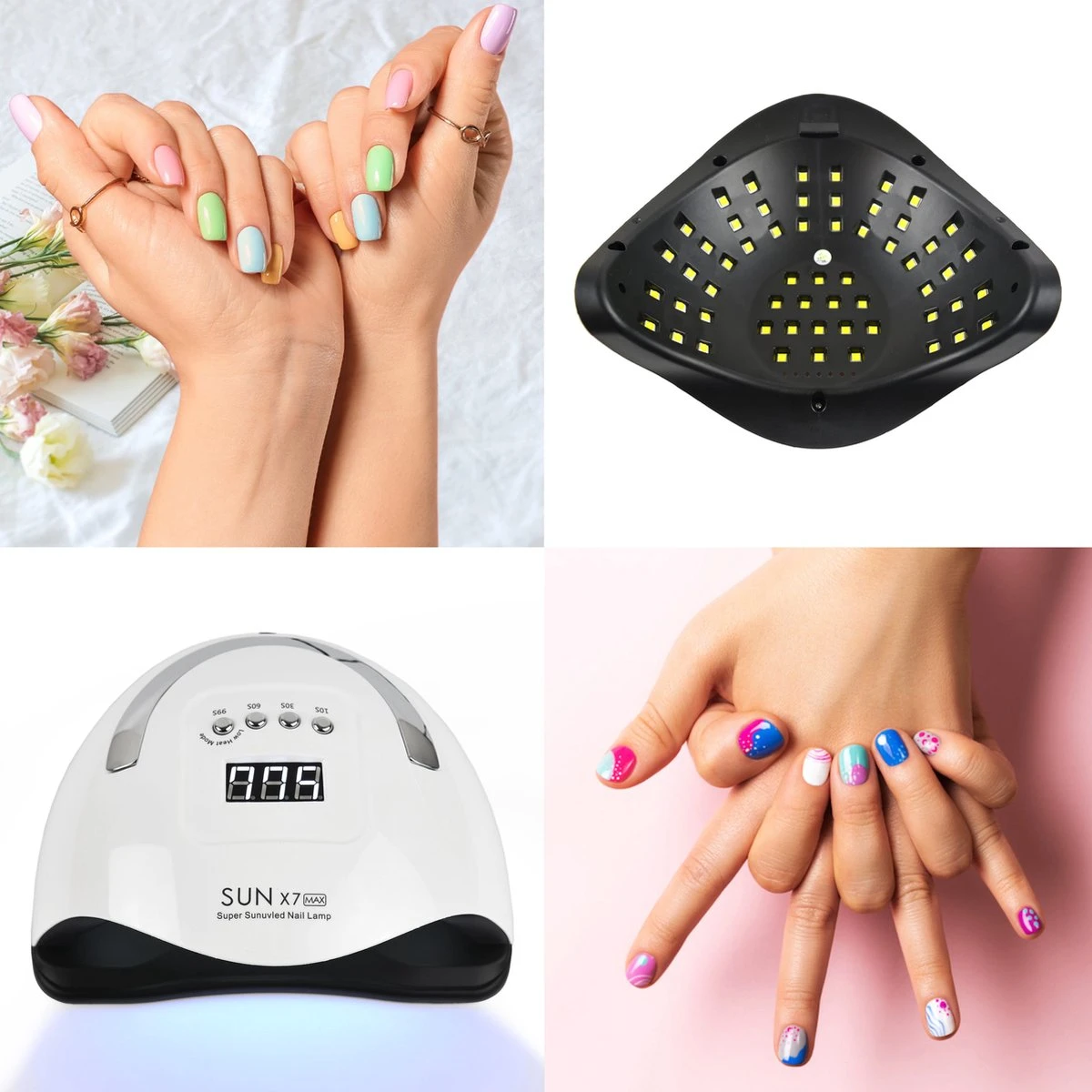 Nageldroger - LED Lamp Nagels - 57 LEDs - Geschikt Voor Elke Gellak En Nagellak - Valentijn Cadeautje 5 Nageldroger - LED Lamp Nagels - 57 LEDs - Geschikt Voor Elke Gellak En Nagellak - Valentijn Cadeautje - Afbeelding 3