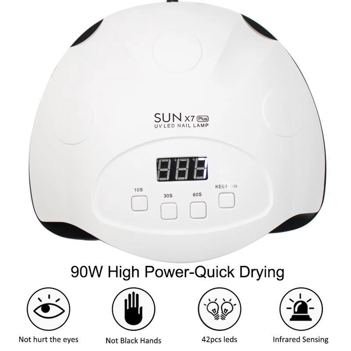 Nageldroger- 90 Watt LED UV Inclusief Manicure- Pedicure Set - Professioneel - Nagel Lamp LED - Professionele Nageldroger - Ledlamp - Gel Nagellak - Gelpolish - Gel Nagels - Builder Gel - Acryl 11 Nageldroger- 90 Watt LED UV Inclusief Manicure- Pedicure Set - Professioneel - Nagel Lamp LED - Professionele Nageldroger - Ledlamp - Gel Nagellak - Gelpolish - Gel Nagels - Builder Gel - Acryl - Afbeelding 9