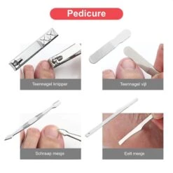 Luxe Manicure En Pedicure Set - Nagelverzorging - Nail Art - 18 Delig - Zwart -Mode-Cosmetica Winkel 1200x1200 1021