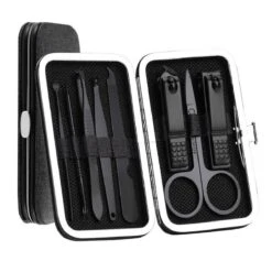 Manicure / Pedicure Set (8 Stuks) Hoge Kwaliteit Nagel Schaar Pincet Nagel Knipper Verzorging Zwart -Mode-Cosmetica Winkel 1200x1200 1037