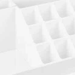 Relaxdays Make-up Organizer - Tweedelig - Cosmetica Opbergdoos - Wit -Mode-Cosmetica Winkel 1200x1200 1083