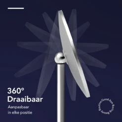 Make-up Spiegel Van Sanicraft® - USB Oplaadbaar - 360 Graden Draaibaar - Make Up Spiegel Met LED Verlichting - Afneembaar 10x Vergroting Spiegeltje - Diameter 17cm -Mode-Cosmetica Winkel 1200x1200 1088