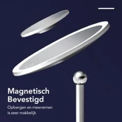 Make-up Spiegel Van Sanicraft® - USB Oplaadbaar - 360 Graden Draaibaar - Make Up Spiegel Met LED Verlichting - Afneembaar 10x Vergroting Spiegeltje - Diameter 17cm -Mode-Cosmetica Winkel 1200x1200 1092