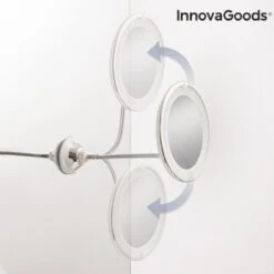 Innovagoods Led Vergrotende Spiegel Met Flexibele Arm En Zuignap Mizoom - Spiegel Met Verlichting - Spiegel - Spiegel Met Zuignap - Spiegel Met Verlichting - Badkamerspiegel Met Led Verlichting - Spiegel Met Verlichting Make Up - Spiegel Met Licht -Mode-Cosmetica Winkel 1200x1200 1127