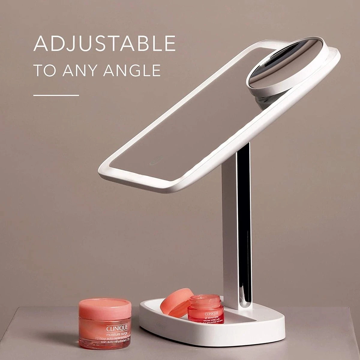 LED Make-up Spiegel Met 3 Lichtinstellingen En 15x Vergrotingsspiegel - Kies Tussen Natuurlijk Daglicht, Zacht Wit Of Neutraal Wit Licht (Aura) 7 LED Make-up Spiegel Met 3 Lichtinstellingen En 15x Vergrotingsspiegel - Kies Tussen Natuurlijk Daglicht, Zacht Wit Of Neutraal Wit Licht (Aura) - Afbeelding 5